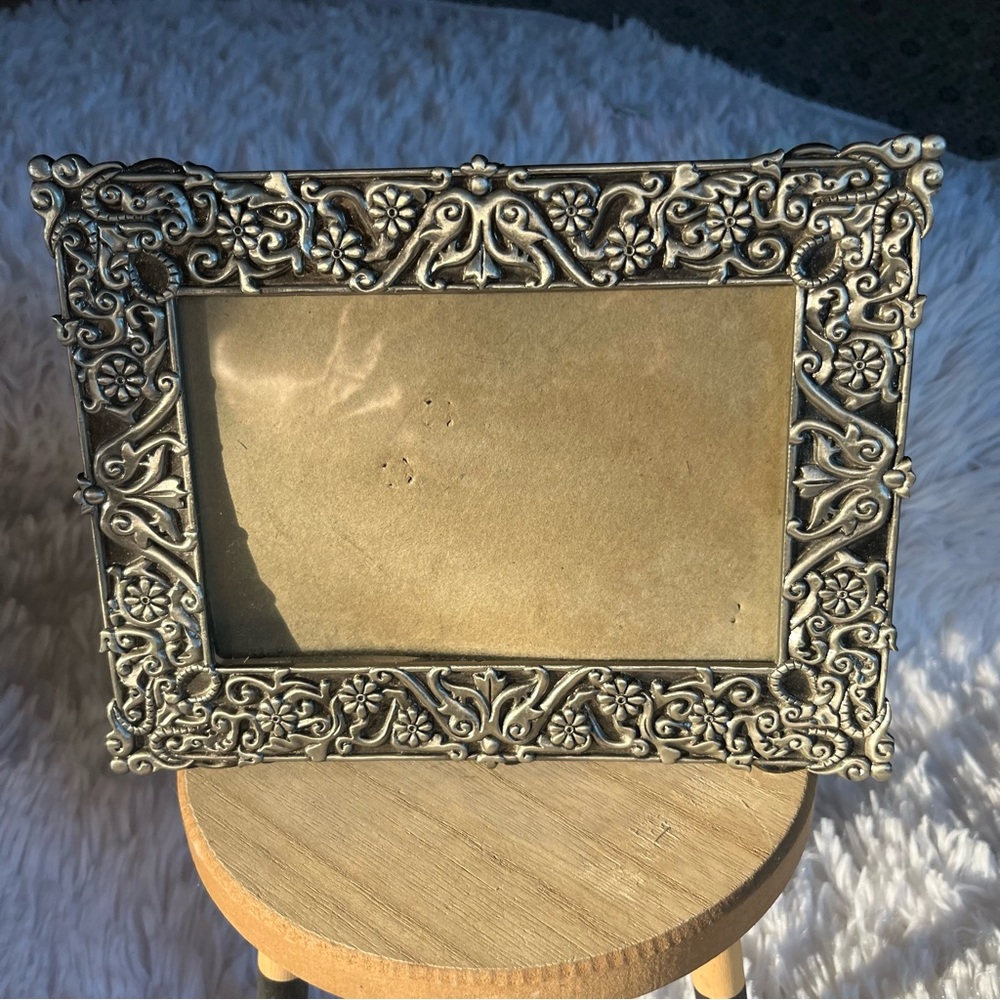 Pewter picture frame for 8” L X 6” H
